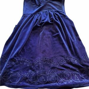 Elegant Deep Blue Velvet Tank Top